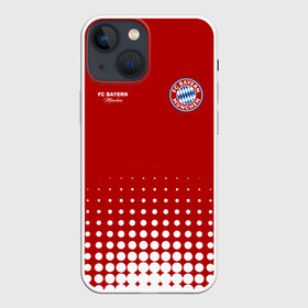 Чехол для iPhone 13 mini с принтом Бавария в Рязани,  |  | bayern | fc bayern munchen | fcb | бавария | бундеслига | германия | мюнхенская бавария | форма | футбол | футболист | футбольная | футбольный клуб | футбольный клуб бавария мюнхен