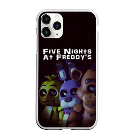 Чехол для iPhone 11 Pro матовый с принтом Five Nights At Freddys в Рязани, Силикон |  | five nights at freddys | foxy | аниматроники | игра | компьютерная игра | робот | фокси | фредди | чика