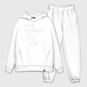 Мужской костюм хлопок OVERSIZE с принтом BTS LOVE YOURSELF в Рязани,  |  | bangtan boys | bt21 | bts | bts army | bts stickers | j hope | jimin | jin | jungkook | k pop | rap monster | rapmon | suga | v | бтс | корея | стикеры bts