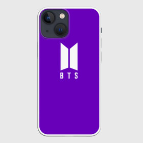 Чехол для iPhone 13 mini с принтом BTS PURPLE в Рязани,  |  | bangtan boys | bt21 | bts | bts army | bts stickers | j hope | jimin | jin | jungkook | k pop | purple | rap monster | rapmon | suga | v | бтс | корея | пурпурный | стикеры bts | фиолетовый