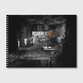 Альбом для рисования с принтом RESIDENT EVIL 7 в Рязани, 100% бумага
 | матовая бумага, плотность 200 мг. | biohazard | biohazard 7 | crocodile | fang | game | hand | monster | new umbrella | resident evil | resident evil 7 | umbrella | umbrella corp | umbrella corporation | zombie