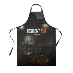 Фартук 3D с принтом RESIDENT EVIL 7 в Рязани, 100% полиэстер | общий размер — 65 х 85 см, ширина нагрудника — 26 см, горловина — 53 см, длина завязок — 54 см, общий обхват в поясе — 173 см. Принт на завязках и на горловине наносится с двух сторон, на основной части фартука — только с внешней стороны | biohazard | biohazard 7 | crocodile | fang | game | hand | monster | new umbrella | resident evil | resident evil 7 | umbrella | umbrella corp | umbrella corporation | zombie