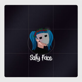 Магнитный плакат 3Х3 с принтом Sally Face в Рязани, Полимерный материал с магнитным слоем | 9 деталей размером 9*9 см | 