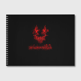 Альбом для рисования с принтом Mushroomhead в Рязани, 100% бумага
 | матовая бумага, плотность 200 мг. | ac dc | disturbed | linkin park | lp | metal | metallica | mushroomhead | music | pop | rap | rock | slipknot | song | метал | музыка | рок