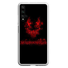 Чехол для Honor 20 с принтом Mushroomhead в Рязани, Силикон | Область печати: задняя сторона чехла, без боковых панелей | Тематика изображения на принте: ac dc | disturbed | linkin park | lp | metal | metallica | mushroomhead | music | pop | rap | rock | slipknot | song | метал | музыка | рок