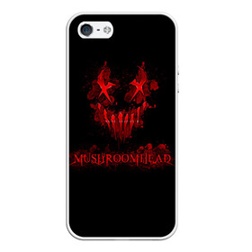 Чехол для iPhone 5/5S матовый с принтом Mushroomhead в Рязани, Силикон | Область печати: задняя сторона чехла, без боковых панелей | Тематика изображения на принте: ac dc | disturbed | linkin park | lp | metal | metallica | mushroomhead | music | pop | rap | rock | slipknot | song | метал | музыка | рок