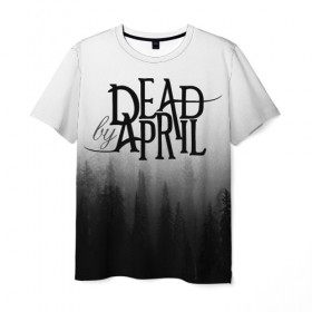 Мужская футболка 3D с принтом Dead by April в Рязани, 100% полиэфир | прямой крой, круглый вырез горловины, длина до линии бедер | dead by april | metal | rock | группы | метал | музыка | рок