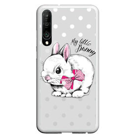 Чехол для Honor P30 с принтом My little Bunny в Рязани, Силикон | Область печати: задняя сторона чехла, без боковых панелей | art | best | cool | creativity | drawing | graphics | phonthasia | picture | trend | бант | белый | графика | животное | зайченок | зайчик | искусство | картинка | кролик | крутой | лучший | маленький | милый | модный | мой | пушистый