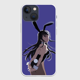 Чехол для iPhone 13 mini с принтом Маи Сакурадзима | Mai Sakurajima | Bunny girl senpai в Рязани,  |  | anime | rascal does not dream of bunny girl senpai | seishun buta yarou wa bunny girl senpai | аниме | сакурадзима май | сакута | этот глупый свин не понимает мечту девочки зайки