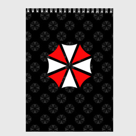 Скетчбук с принтом UMBRELLA CORP в Рязани, 100% бумага
 | 48 листов, плотность листов — 100 г/м2, плотность картонной обложки — 250 г/м2. Листы скреплены сверху удобной пружинной спиралью | Тематика изображения на принте: ada wong | biohazard | leon | nemesis | project resistance | raccoon city | re | re3 | resident evil | resident evil 3 | rpd | stars | umbrella | ада вонг | амбрелла | немезис | ужасы