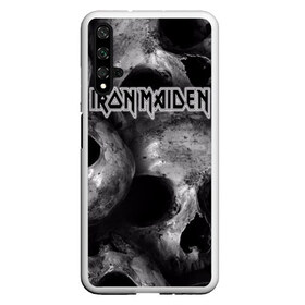 Чехол для Honor 20 с принтом Iron Maiden в Рязани, Силикон | Область печати: задняя сторона чехла, без боковых панелей | бас | британия | брюс дикинсон | гитара | группа | дева | железная | метал | нико макбрэйн | рок | стив харрис | хеви | яник герс