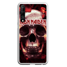 Чехол для Honor P30 с принтом Iron Maiden в Рязани, Силикон | Область печати: задняя сторона чехла, без боковых панелей | бас | британия | брюс дикинсон | гитара | группа | дева | железная | метал | нико макбрэйн | рок | стив харрис | хеви | яник герс