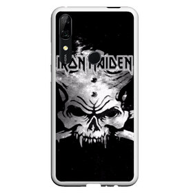 Чехол для Honor P Smart Z с принтом Iron Maiden в Рязани, Силикон | Область печати: задняя сторона чехла, без боковых панелей | бас | британия | брюс дикинсон | гитара | группа | дева | железная | метал | нико макбрэйн | рок | стив харрис | хеви | яник герс