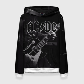 Женская толстовка 3D с принтом AC/DC в Рязани, 100% полиэстер  | двухслойный капюшон со шнурком для регулировки, мягкие манжеты на рукавах и по низу толстовки, спереди карман-кенгуру с мягким внутренним слоем. | австралийская | ангус янг | блюз | группа | малькольм янг | рок | рок н ролл | стиви янг | хард