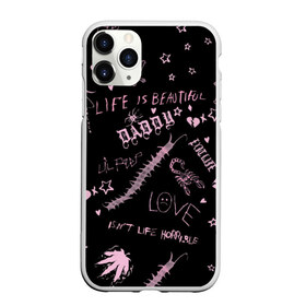 Чехол для iPhone 11 Pro матовый с принтом LIL PEEP - Life Is Beautiful в Рязани, Силикон |  | beautiful | broken | daddy | dead | exclusive | heart | life | lil | lilpeep | music | peep | pump | rap | rapper | rip | tattoo | густав | лил | лилпип | мертв | память | пип | рип | рэп | рэпер | сердечко | сердце | тату | умер