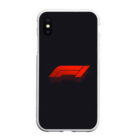 Чехол для iPhone XS Max матовый с принтом Formula 1 Logo в Рязани, Силикон | Область печати: задняя сторона чехла, без боковых панелей | Тематика изображения на принте: formula | лого | формула