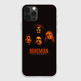 Чехол для iPhone 12 Pro Max с принтом Queen Bohemian Rhapsody в Рязани, Силикон |  | Тематика изображения на принте: queen | брайан мэи | британская | группа | джон дикон | королева | роджер тейлор | рок | фредди меркьюри