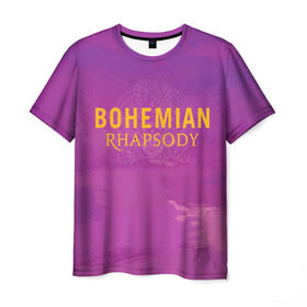 Мужская футболка 3D с принтом Queen Bohemian Rhapsody в Рязани, 100% полиэфир | прямой крой, круглый вырез горловины, длина до линии бедер | queen | богемская рапсодия | брайан мэи | британская | группа | королева | роджер тейлор | рок | фредди меркьюри