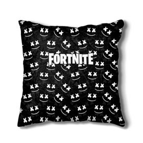 Подушка 3D с принтом FORTNITE x MARSHMELLO в Рязани, наволочка – 100% полиэстер, наполнитель – холлофайбер (легкий наполнитель, не вызывает аллергию). | состоит из подушки и наволочки. Наволочка на молнии, легко снимается для стирки | Тематика изображения на принте: 2019 | armor | armour | cybersport | esport | fortnite | game | llama | logo | броня | игра | киберспорт | лама | фиолетовый | фирменные цвета | фортнайт