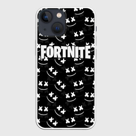 Чехол для iPhone 13 mini с принтом FORTNITE x MARSHMELLO в Рязани,  |  | 2019 | armor | armour | cybersport | esport | fortnite | game | llama | logo | броня | игра | киберспорт | лама | фиолетовый | фирменные цвета | фортнайт