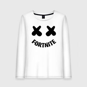 Женский лонгслив хлопок с принтом FORTNITE x MARSHMELLO в Рязани, 100% хлопок |  | 2019 | armor | armour | cybersport | esport | fortnite | game | llama | logo | броня | игра | киберспорт | лама | фиолетовый | фирменные цвета | фортнайт