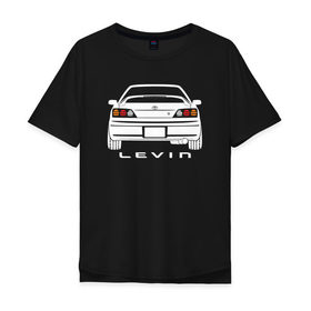 Мужская футболка хлопок Oversize с принтом Toyota Levin AE111 в Рязани, 100% хлопок | свободный крой, круглый ворот, “спинка” длиннее передней части | Тематика изображения на принте: 