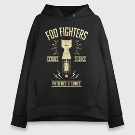 Женское худи Oversize хлопок с принтом Foo Fighters в Рязани, френч-терри — 70% хлопок, 30% полиэстер. Мягкий теплый начес внутри —100% хлопок | боковые карманы, эластичные манжеты и нижняя кромка, капюшон на магнитной кнопке | foo fighters | nirvana | альтернативный рок | группы | дейв грол | музыка | постгранж | рок | хард рок