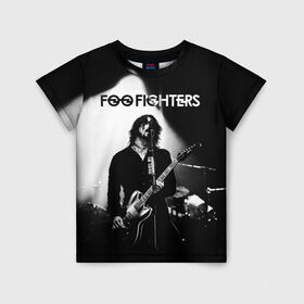 Детская футболка 3D с принтом Foo Fighters в Рязани, 100% гипоаллергенный полиэфир | прямой крой, круглый вырез горловины, длина до линии бедер, чуть спущенное плечо, ткань немного тянется | foo fighters | nirvana | альтернативный рок | группы | дейв грол | музыка | постгранж | рок | хард рок