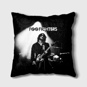 Подушка 3D с принтом Foo Fighters в Рязани, наволочка – 100% полиэстер, наполнитель – холлофайбер (легкий наполнитель, не вызывает аллергию). | состоит из подушки и наволочки. Наволочка на молнии, легко снимается для стирки | foo fighters | nirvana | альтернативный рок | группы | дейв грол | музыка | постгранж | рок | хард рок