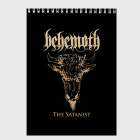 Скетчбук с принтом Behemoth в Рязани, 100% бумага
 | 48 листов, плотность листов — 100 г/м2, плотность картонной обложки — 250 г/м2. Листы скреплены сверху удобной пружинной спиралью | behemoth | black metal | death metal | inferno | nergal | orion | seth | блэк метал | группы | дэт метал | метал | музыка | рок