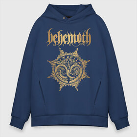 Мужское худи Oversize хлопок с принтом Behemoth в Рязани, френч-терри — 70% хлопок, 30% полиэстер. Мягкий теплый начес внутри —100% хлопок | боковые карманы, эластичные манжеты и нижняя кромка, капюшон на магнитной кнопке | Тематика изображения на принте: behemoth | black metal | death metal | inferno | nergal | orion | seth | блэк метал | группы | дэт метал | метал | музыка | рок