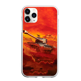 Чехол для iPhone 11 Pro матовый с принтом Танки в Рязани, Силикон |  | battle | game | tank | tanks | war | wearpon | wot | бой | война | вот | игра | оружие | танк | танки