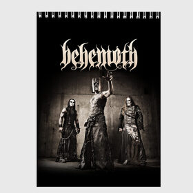 Скетчбук с принтом Behemoth в Рязани, 100% бумага
 | 48 листов, плотность листов — 100 г/м2, плотность картонной обложки — 250 г/м2. Листы скреплены сверху удобной пружинной спиралью | behemoth | black metal | death metal | inferno | nergal | orion | seth | блэк метал | группы | дэт метал | метал | музыка | рок