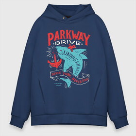 Мужское худи Oversize хлопок с принтом Parkway Drive в Рязани, френч-терри — 70% хлопок, 30% полиэстер. Мягкий теплый начес внутри —100% хлопок | боковые карманы, эластичные манжеты и нижняя кромка, капюшон на магнитной кнопке | atlas | ire | parkway drive | pd | группы | метал | музыка | рок | хеви метал