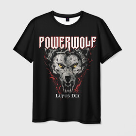 Мужская футболка 3D с принтом Powerwolf в Рязани, 100% полиэфир | прямой крой, круглый вырез горловины, длина до линии бедер | heavy metal | metal | powerwolf | группы | метал | музыка | пауэр метал | рок | хеви метал