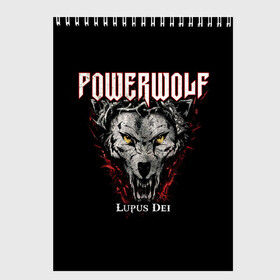 Скетчбук с принтом Powerwolf в Рязани, 100% бумага
 | 48 листов, плотность листов — 100 г/м2, плотность картонной обложки — 250 г/м2. Листы скреплены сверху удобной пружинной спиралью | heavy metal | metal | powerwolf | группы | метал | музыка | пауэр метал | рок | хеви метал