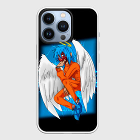 Чехол для iPhone 13 Pro с принтом Sally Face Angel в Рязани,  |  | cтикер | game | larry | logo | mask | new | sally face | sf | ангел | без маски | гизмо | девид | девочка | игра | казнь | компьютер | лари | ларри | логотип | мальчик | маска | молнии | мрачная | на лице | надпись | пых