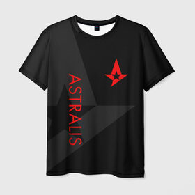 Мужская футболка 3D с принтом ASTRALIS в Рязани, 100% полиэфир | прямой крой, круглый вырез горловины, длина до линии бедер | Тематика изображения на принте: action | astralis | awp | counter strike | cs go | cs go global offensive | cybersport | faze clan | game | gamer | hyper beast | shooter | skin | team liquid | киберспорт | оружие | скины