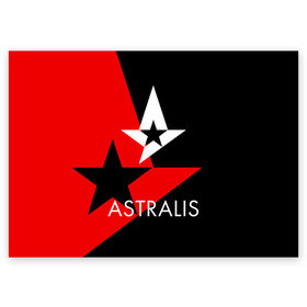 Поздравительная открытка с принтом ASTRALIS в Рязани, 100% бумага | плотность бумаги 280 г/м2, матовая, на обратной стороне линовка и место для марки
 | Тематика изображения на принте: action | astralis | awp | counter strike | cs go | cs go global offensive | cybersport | faze clan | game | gamer | hyper beast | shooter | skin | team liquid | киберспорт | оружие | скины