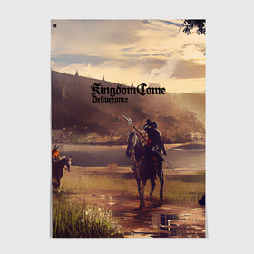 Постер с принтом Kingdom Come: Deliverance в Рязани, 100% бумага
 | бумага, плотность 150 мг. Матовая, но за счет высокого коэффициента гладкости имеет небольшой блеск и дает на свету блики, но в отличии от глянцевой бумаги не покрыта лаком | Тематика изображения на принте: game | kingdom come | kingdom come deliverance | игры | средние века