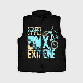 Детский жилет утепленный 3D с принтом Street style в Рязани,  |  | background | bike | black | bmx | drawing | extreme | graphics | movement | power | splashes | sport | spots | street | style | брызги | велосипед | графика | движение | жёлтый | надпись | пятна | рисунок | сила | синий | спорт | стиль | текст | уличный |