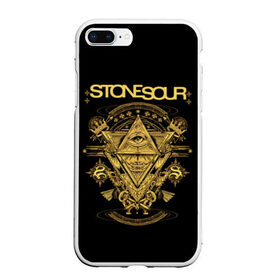 Чехол для iPhone 7Plus/8 Plus матовый с принтом Stone Sour в Рязани, Силикон | Область печати: задняя сторона чехла, без боковых панелей | Тематика изображения на принте: metal | rock | slipknot | stone sour | альтернатива | группы | кори тейлор | метал | музыка | ню метал | рок