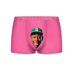 Мужские трусы 3D с принтом ASAP - TYLER THE CREATOR в Рязани, 50% хлопок, 50% полиэстер | классическая посадка, на поясе мягкая тканевая резинка | aap | asap | asap rocky | awge | cherry bomb | ferg | hip hop | mob. golf | rap | rep | tyler the creator | vlone | worldwide | асап | банда | голф | музыка | роки | рэп | тайлер | хип хоп