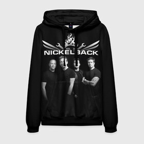 Мужская толстовка 3D с принтом Nickelback в Рязани, 100% полиэстер | двухслойный капюшон со шнурком для регулировки, мягкие манжеты на рукавах и по низу толстовки, спереди карман-кенгуру с мягким внутренним слоем. | dark horse | feed the machine | nickelback | no fixed adress | группы | метал | музыка | никлбэк | рок | хард рок | чед крюгер