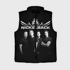 Женский жилет утепленный 3D с принтом Nickelback в Рязани,  |  | dark horse | feed the machine | nickelback | no fixed adress | группы | метал | музыка | никлбэк | рок | хард рок | чед крюгер