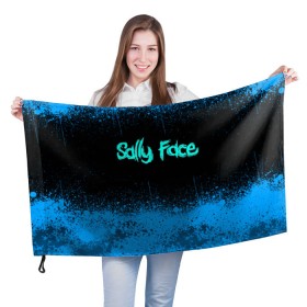 Флаг 3D с принтом Sally Face (19) в Рязани, 100% полиэстер | плотность ткани — 95 г/м2, размер — 67 х 109 см. Принт наносится с одной стороны | face | fisher | larry johnson | mask | sally | sally face | sally fisher | демоны | духи | маска | призраки | салли | салли фейс | салли фишер | фейс