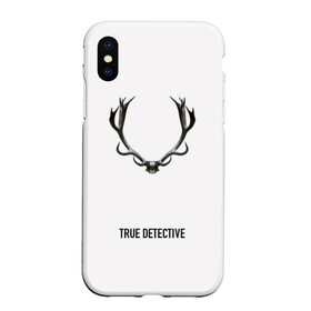 Чехол для iPhone XS Max матовый с принтом True Detective в Рязани, Силикон | Область печати: задняя сторона чехла, без боковых панелей | carcosa | true detective | каркоса | криминал | мистика | настоящий детектив | раст коул | религия | ритуал | рога | символ | эзотерика