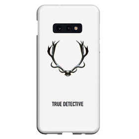 Чехол для Samsung S10E с принтом True Detective в Рязани, Силикон | Область печати: задняя сторона чехла, без боковых панелей | carcosa | true detective | каркоса | криминал | мистика | настоящий детектив | раст коул | религия | ритуал | рога | символ | эзотерика