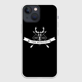 Чехол для iPhone 13 mini с принтом True Detective в Рязани,  |  | carcosa | true detective | каркоса | криминал | мистика | настоящий детектив | раст коул | религия | ритуал | рога | символ | эзотерика