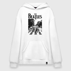 Худи SuperOversize хлопок с принтом The Beatles в Рязани, 70% хлопок, 30% полиэстер, мягкий начес внутри | карман-кенгуру, эластичная резинка на манжетах и по нижней кромке, двухслойный капюшон
 | beatles | the beatles | битлз | битлс | битлы | группы | джон леннон | джордж харрисон | легенды | музыка | пол маккартни | ринго старр | рок